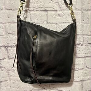 HOBO Black Leather Hobo Bag